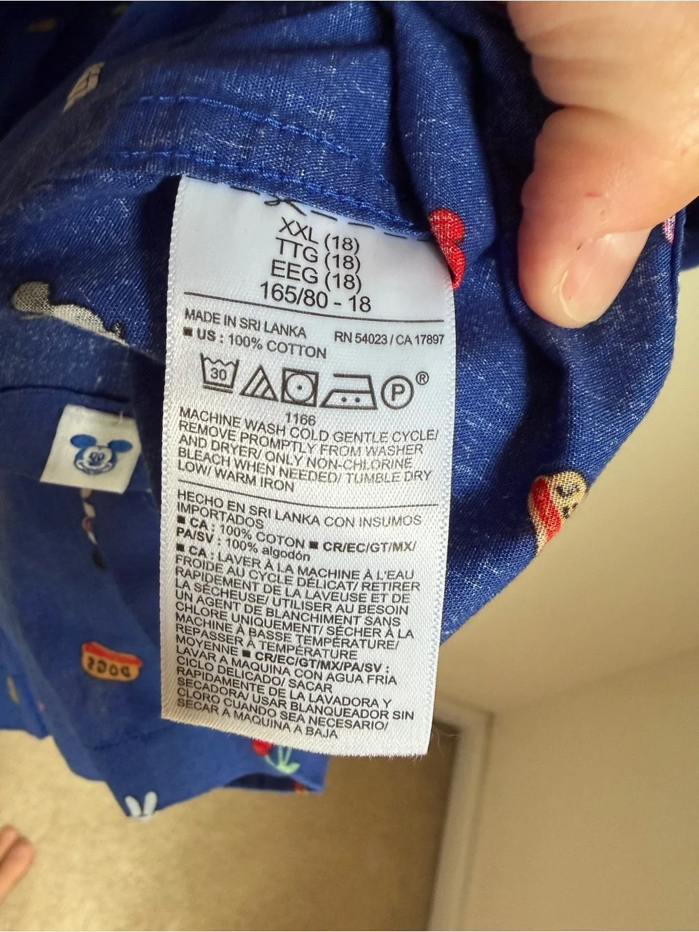 Old‎ Navy x Disney© Poplin Pocket Shirt for Boys XXL 0087